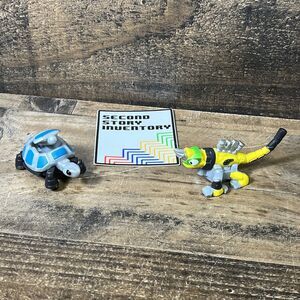 Mattel DreamWorks Dinotrux Reptool Rollers Tortool & Happy Revvit Figures Lot